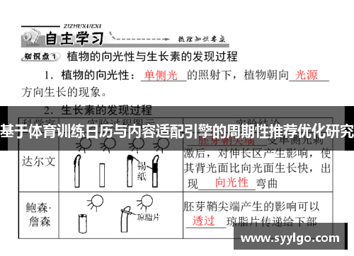 基于体育训练日历与内容适配引擎的周期性推荐优化研究